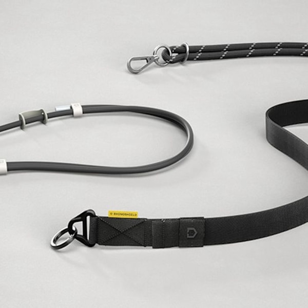Nylon Vævet Justerbar Halsrem til Telefon Rhinoshield Sort sort