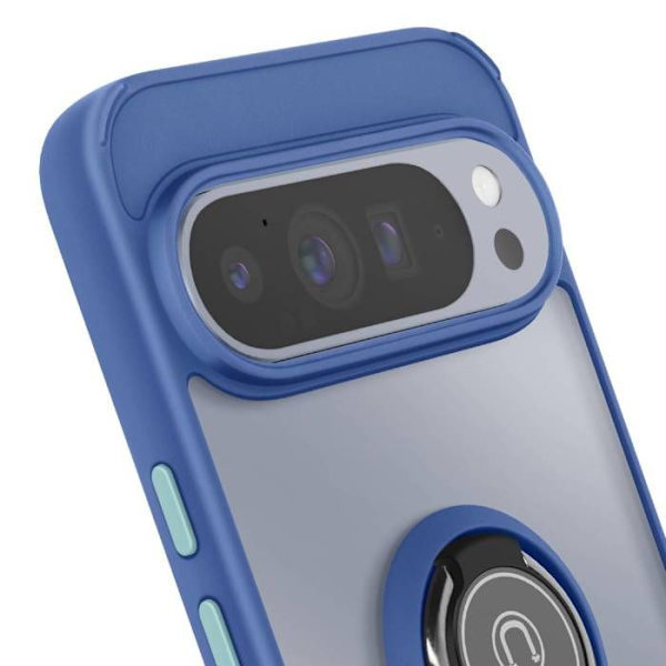 Coque Ring - AVIZAR - Google Pixel 10 Pro XL - Stødabsorberende - Magnetring - Blå Blå