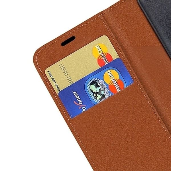 Plånboksfodral - ZANAÉ - Redmi 15C - Brun - Solid skydd - Kortförvaringsutrymme brun