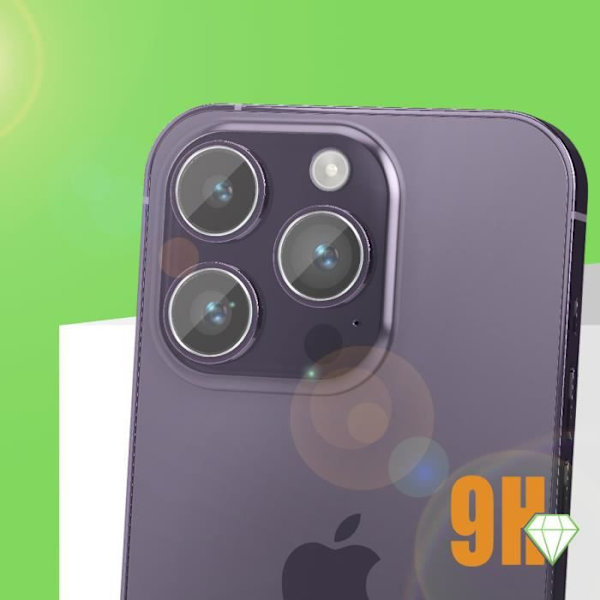 Skyddsfilm - AVIZAR - iPhone 14 Pro - 9H härdat glas - Anti-fingeravtryck - Transparent Transparent