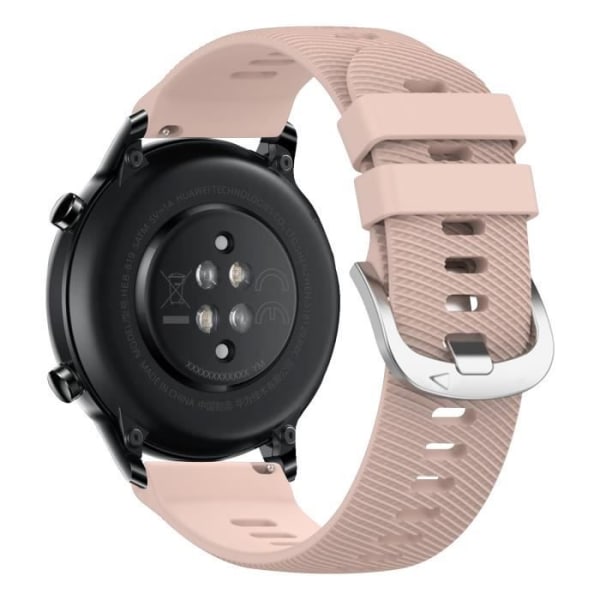 Rem til Honor Magic Watch 2 46mm - AVIZAR - Pink tekstureret silikone Rosa