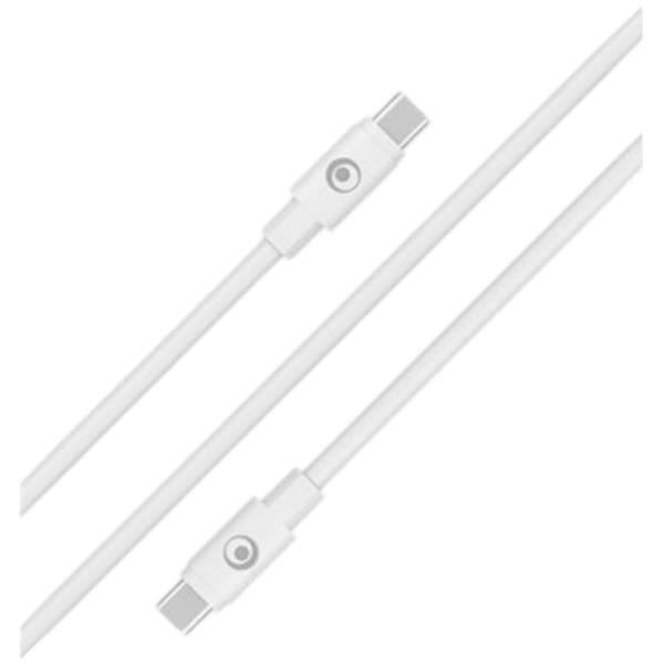 USB C / USB C-kabel 5A strømforsyning Opladning og synkronisering 2m BigBen tilsluttet hvid