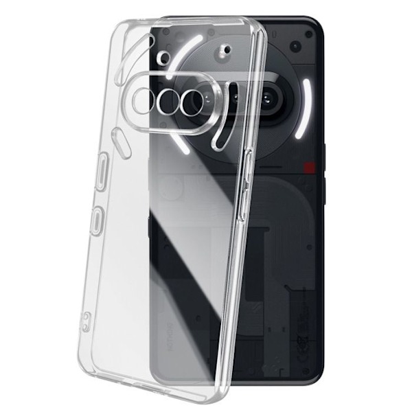 Siliconfodral Transparent för Nothing Phone 3a Vit