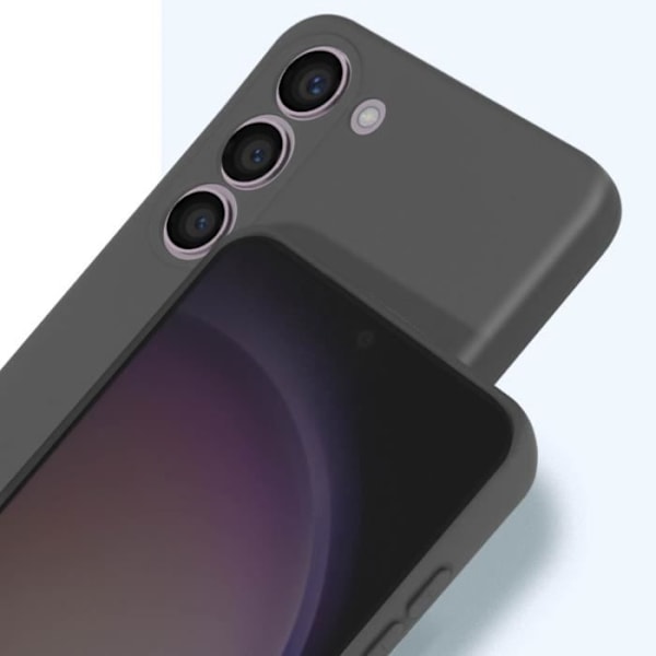 Fodral till Samsung Galaxy S23 Plus - ROAR - Färgglad Jelly - Mörkgrå - Mjuk - Matt Anti-Fingerprint Finish Mörkgrå