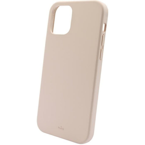 Silikonecase - PURO - ICON - iPhone 13 Pro Max - Rosa - Blød - Trendy Rosa