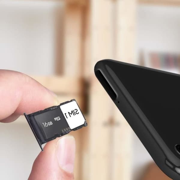 Reservetegner til SIM-kort til Huawei P Smart 2019 og 2020 - Sort Svart