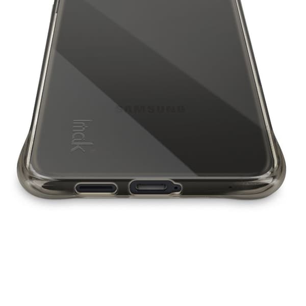 Coque - Samsung Galaxy S25 Edge - Silikone - Stødabsorberende - Sort Transparent Svart