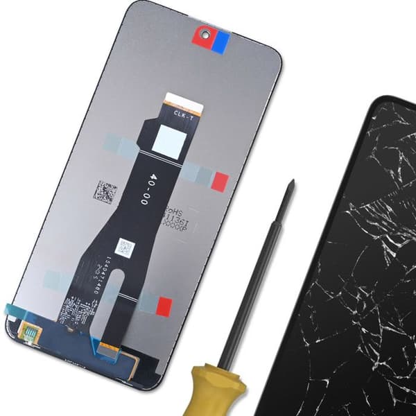 Komplet LCD-skærm - AVIZAR - Honor 200 Smart - Sort - Touchscreen - Overholder CE og RoHS Svart