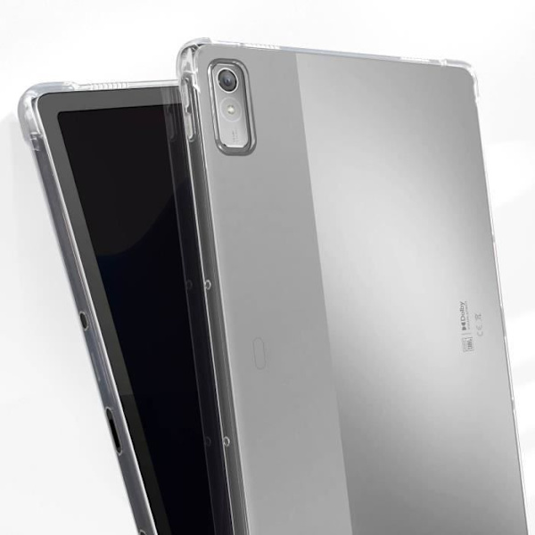 Fodral till Lenovo Tab P11 Gen 2 - AVIZAR - Stötsäker förstärkta hörn - Genomskinlig Vit