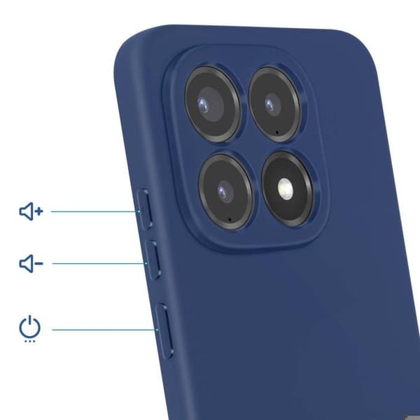 Coque Soft-Touch til Xiaomi 15T i Anti-glid Silikone Blå Blå