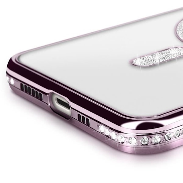 Coque Diamant til iPhone 14 Pro MagSafe Kontur Strass Lilla Lila