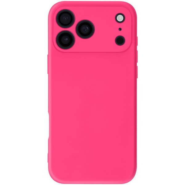 Cover - ADVARSEL - iPhone 17 Pro Max - Semi-hård silikone - Soft-Touch - Fuchsia Ros