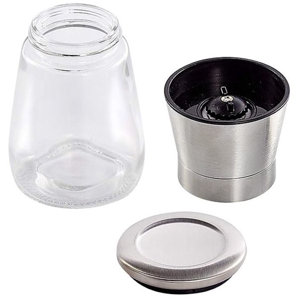 Møller til Salt og Peber Manuel Inox og Glas Ultra Holdbar Solid Cheffinger Sølv Grå