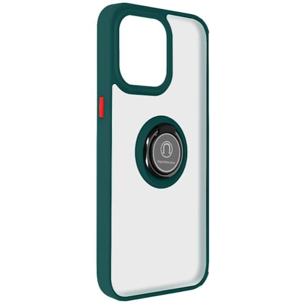 Coque för iPhone 15 Pro - Ringrip - Grön - Metallring - Videostöd - Fläckresistent Grön