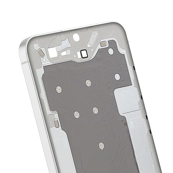 Originalt Centralt Chassi för Galaxy S25 FE Service Pack Samsung Vit Vit
