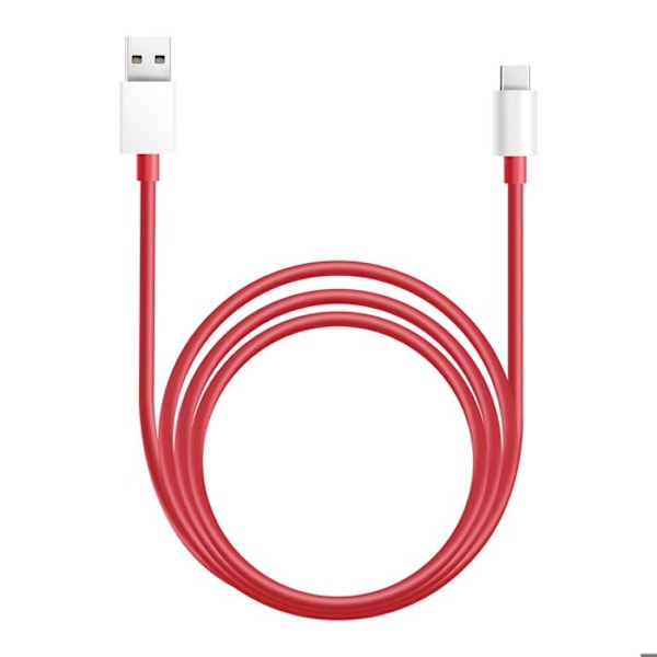 USB-C - USB-C Nopea Lataus SuperVOOC 12A 1.5m Virallinen Oneplus Punainen Röd