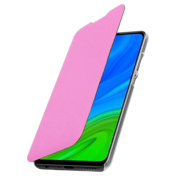 Étui Portefeuille Huawei P smart 2020 - AVIZAR - Rose - Synthétique - Rabat - Lisse Lyserød