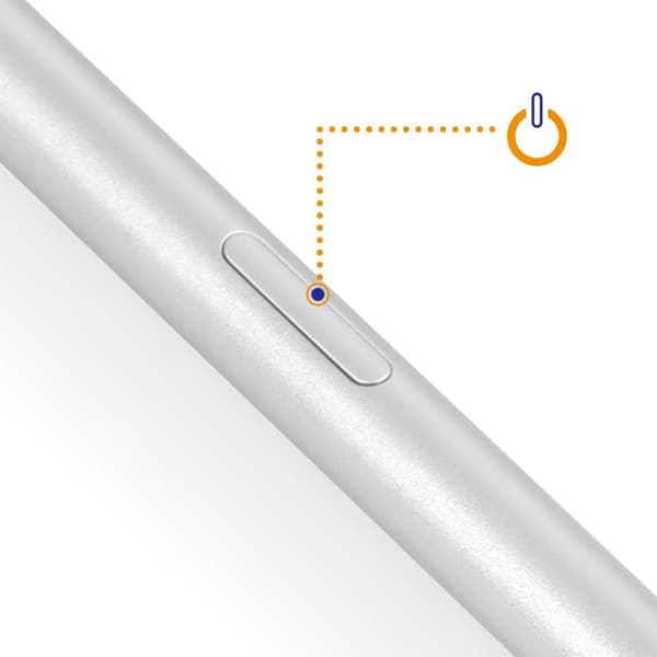 Stylet - Samsung - Galaxy Tab S10 Ultra - Hög känslighet - Silver - Ergonomisk Grå