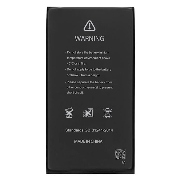 Batteri utan BMS för iPhone 15 Plus 4383mAh - AVIZAR - BAT-BMS-15M - Svart - Lithium Jon - 3,7 V Svart