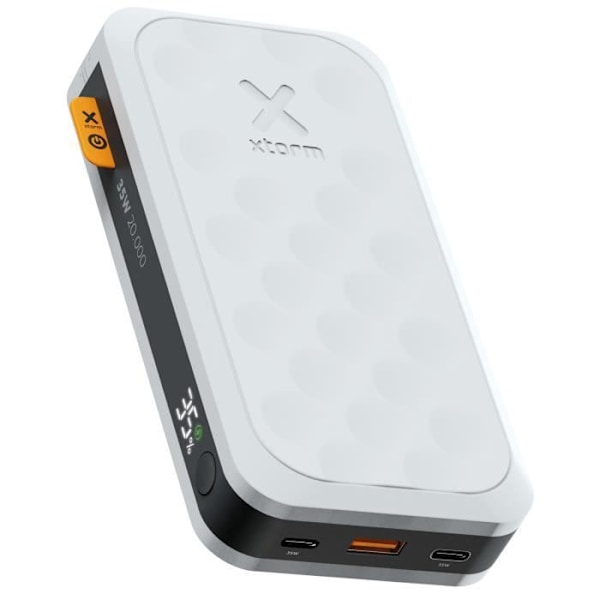 Externbatteri - XTORM - Fuel Series 5 - 20000mAh - 2x USB-C - LED-skärm - Kompakt Vit