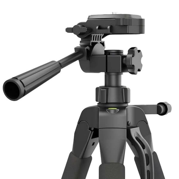 Stativ med Smartphone- og Kamera-rotator 360° Sort