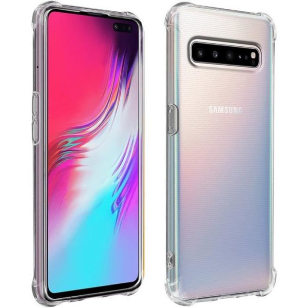 Suojakuori Samsung Galaxy S10 5G Joustava Iskunkestävä Kulmat Puskuri Läpinäkyvä