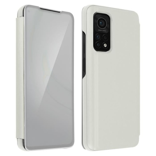 Kotelo - Xiaomi - Mi 10T / Mi 10T Pro - Läpinäkyvä kannen - Peilimuotoilu - Tuki Silvergrå