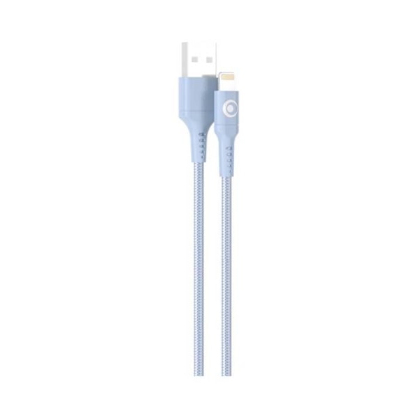 USB-A/Lightning 2.4A FastCharge 12W 1.2m lataus- ja siirtokaapeli BigBen Connected Sininen Blå