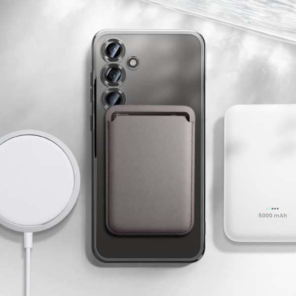 Coque MagSafe för Samsung Galaxy S24 FE Silikon Kontur Kromad Svart Svart
