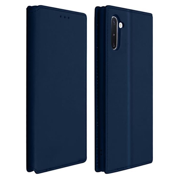 Hölje - AVIZAR - Galaxy Note 10 - Ekoskinn - Stöd funktion - Mörkblå Midnattsblå