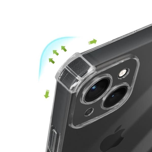 Cover til iPhone 13 - Stødabsorberende - Fleksibel - Gennemsigtig - Let - Blød Transparent
