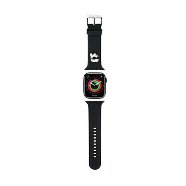 Karl Lagerfeld 3D gummi Karl Head NFT - Rem til Apple Watch 38/40/41 mm (sort)