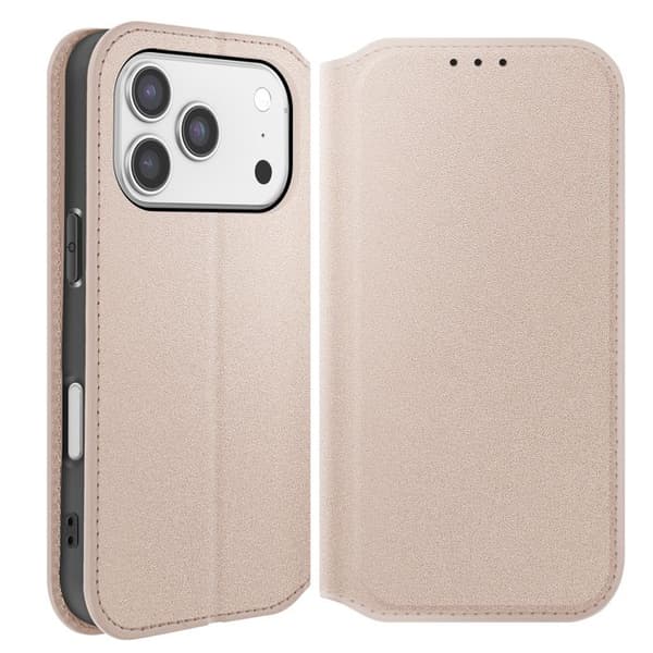 Folio-kotelo - AVIZAR - iPhone 17 Pro Max - Korttipidike - Tukitoiminto - Kulta Gul