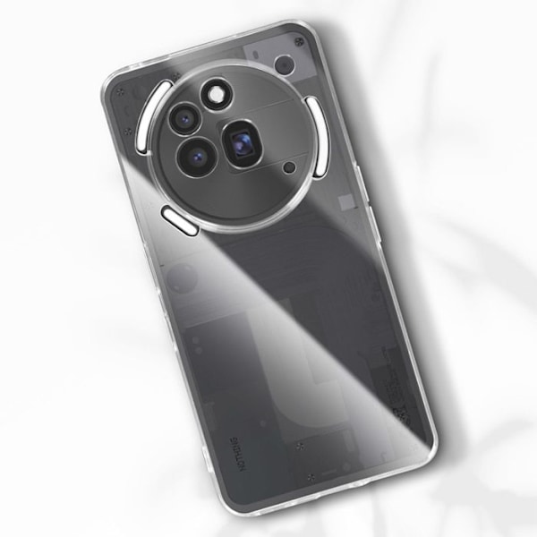 Coque för Nothing Phone 3a Pro Silikon Mjuk Transparent Vit