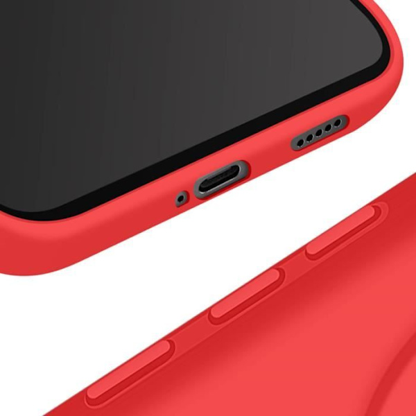 Kotelo - AVIZAR - Honor Magic 6 Lite 5G - Puolijäykkä - Punainen - Iskunkestävä ja naarmuuntumaton Röd