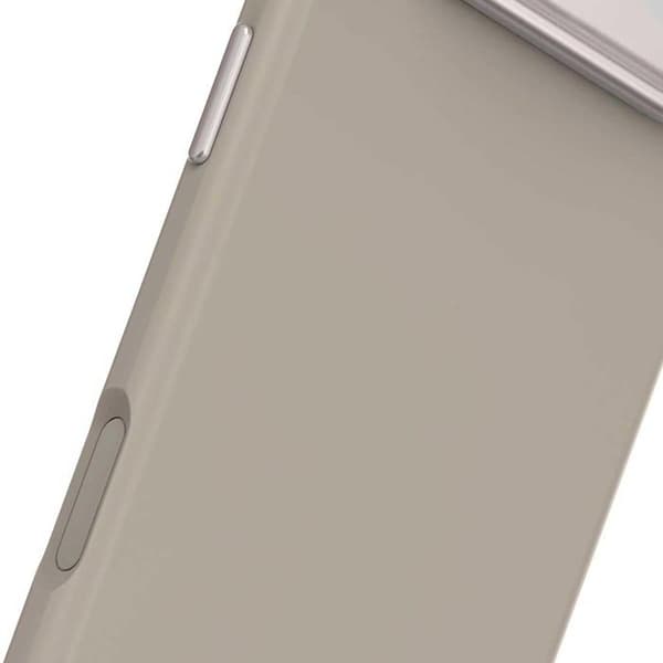 Coque MagSafe för iPhone Air Future Dusk Silicone Antimikrobiell Decoded Beige Beige