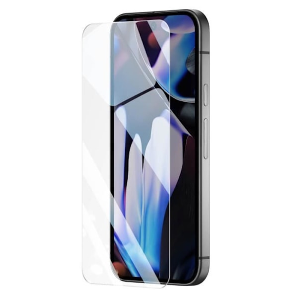 Näytönsuoja Google Pixel 9 Pro XL:lle rikkoutumaton joustava reuna 2.5D Force Glass Black Transparent