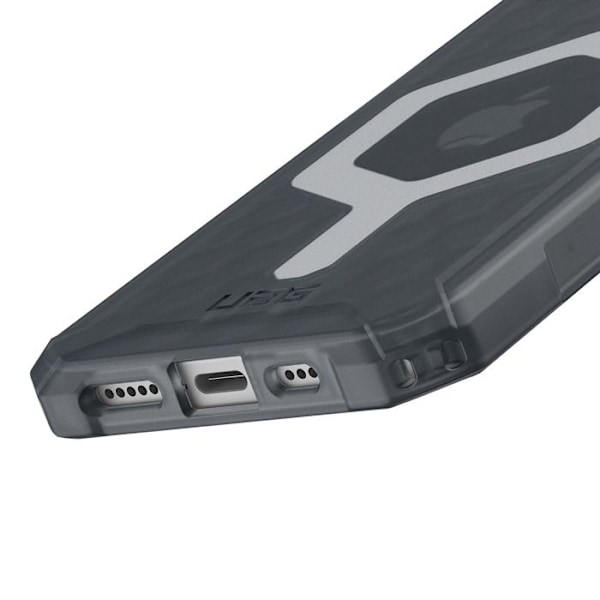 Coque til iPhone 16e Bivoks Translucent Essential Armor UAG Mørkegrå Grå