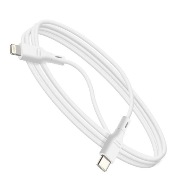 Lataus- ja synkronointikaapeli - Blue Star - USB C Lightningiin - 27W - 1 metri - Valkoinen Vit