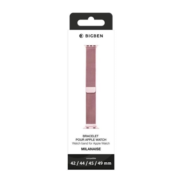 Rannekoru - BIGBEN - Milanaise - Rose - Ruostumaton teräs - 42/44/45/49mm Rosa