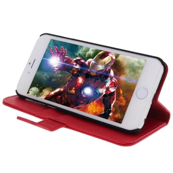 Folio-kotelo - Avizar - iPhone 6 - Punainen - Ekos TPU - Integroitu tuki Röd