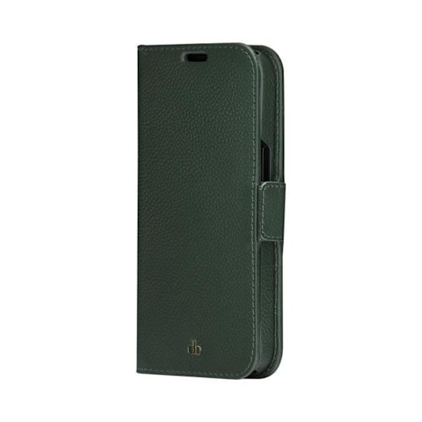 Folio-ettui för iPhone 14 Pro 2 i 1 Modell New York i Läder med Kortfack DBRAMANTE1928 Mörkgrön Grön