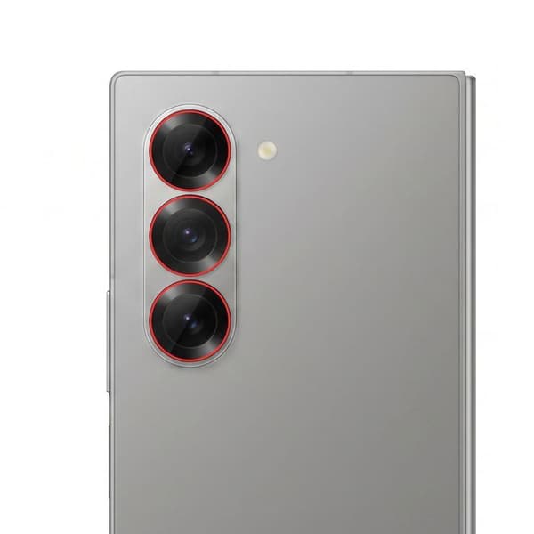 Komplet Erstatningslinser til Bagkamera Galaxy Z Fold 6 Sort / Transparent Svart / Klar