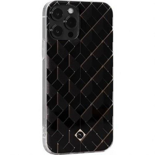 Saint Germain iPhone 12 / 12 Pro beskyttelsescover i plast med 3D-mønstre ARTEFAKT sort Svart
