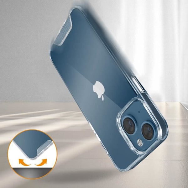 Skyddsskal - AVIZAR - iPhone 13 - Svart - Stötresistent - Repfria Svart