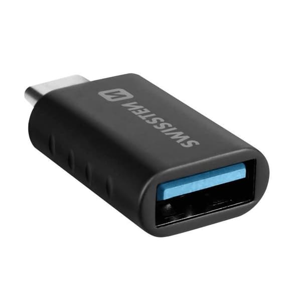 USB-C–USB-naaras OTG-sovitin Tiedonsiirto ja lataus Swissten