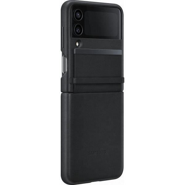 SAMSUNG Galaxy Z Flip4 Læder Taske Sort sort