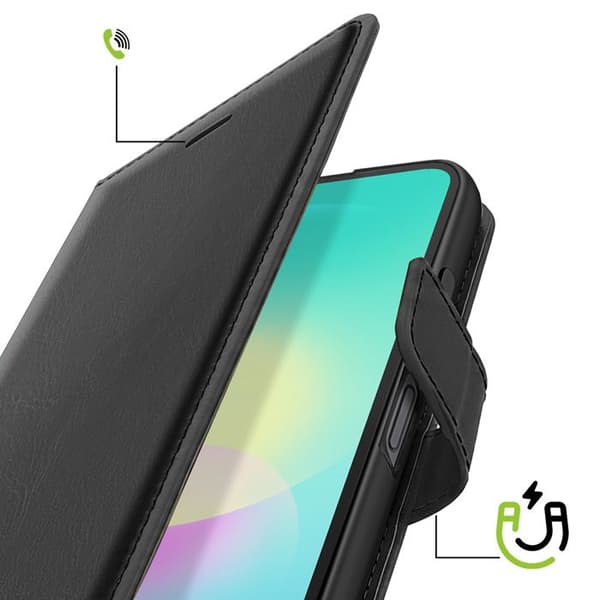 Etui til Galaxy A27 med håndledsrem og videostøtte Mayaxess Sort Svart