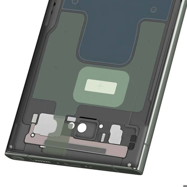 Erstatningscentralchassis til Galaxy S23 Ultra Service Pack Samsung Grøn Grön