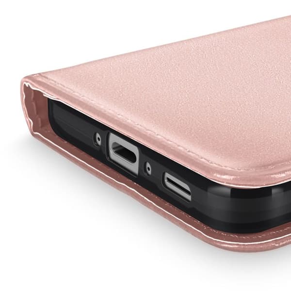 Pungetui til Galaxy A37 med håndledsrem og standfunktion Mayaxess Rosé champagne Ros